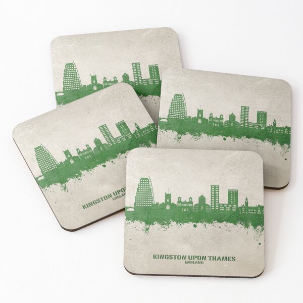 Item preview, Kingston upon Thames England Skyline designed and sold by ArtPrints.