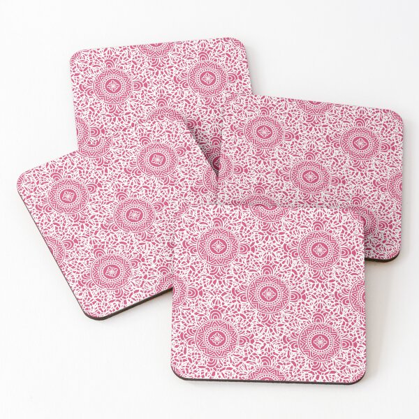 Item preview, Pink Raspberry Sorbet Zen tangle Mandala  designed and sold by MysticMagpie.
