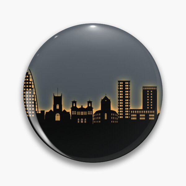 Item preview, Kingston upon Thames England Skyline designed and sold by ArtPrints.