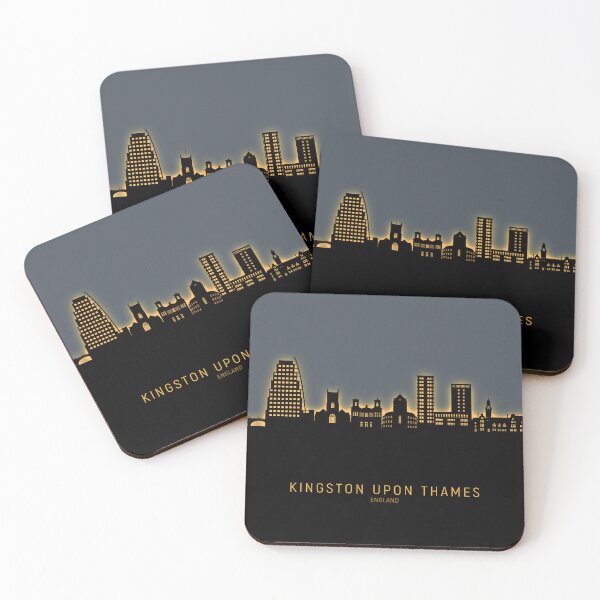 Item preview, Kingston upon Thames England Skyline designed and sold by ArtPrints.