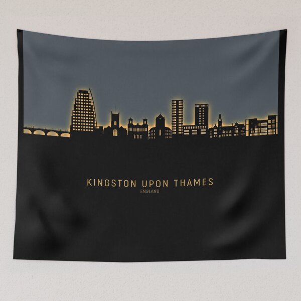 Item preview, Kingston upon Thames England Skyline designed and sold by ArtPrints.