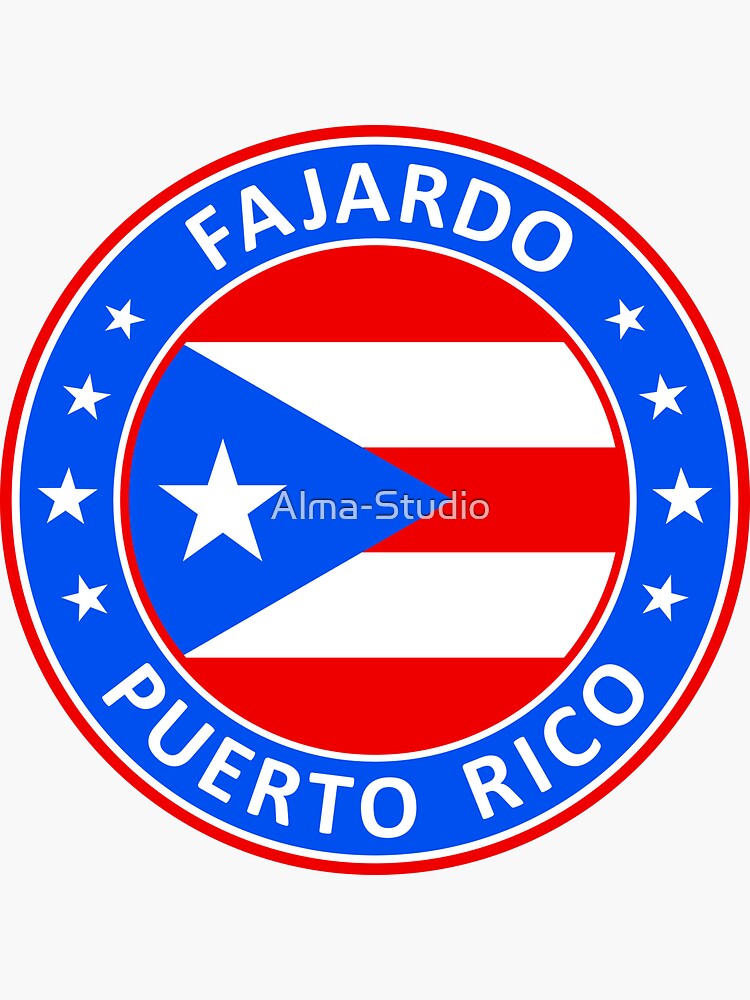"Fajardo, Puerto Rico" Sticker for Sale by AlmaStudio Redbubble