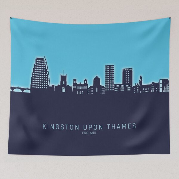 Item preview, Kingston upon Thames England Skyline designed and sold by ArtPrints.
