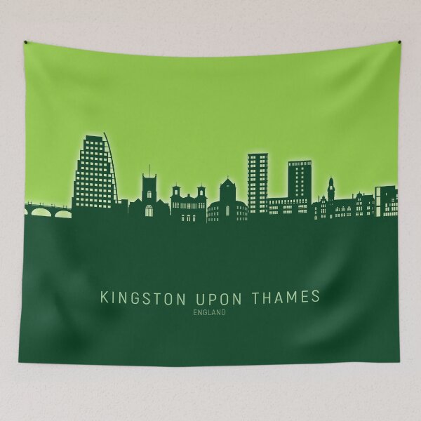 Item preview, Kingston upon Thames England Skyline designed and sold by ArtPrints.