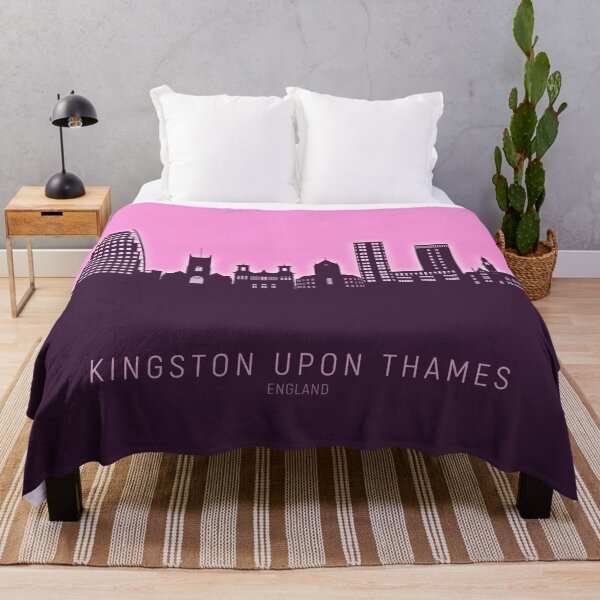Item preview, Kingston upon Thames England Skyline designed and sold by ArtPrints.