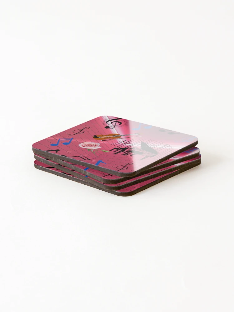Thumbnail 4 of 5, Coasters (Set of 4), Violine designed and sold by Anahit Petrosyan Art Studio & Unique Print Designs for a Gift.