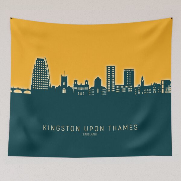 Item preview, Kingston upon Thames England Skyline designed and sold by ArtPrints.