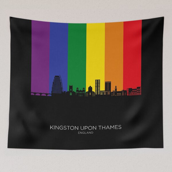 Item preview, Kingston upon Thames England Skyline designed and sold by ArtPrints.