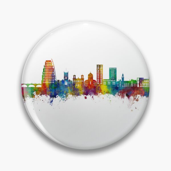 Item preview, Kingston upon Thames England Skyline designed and sold by ArtPrints.