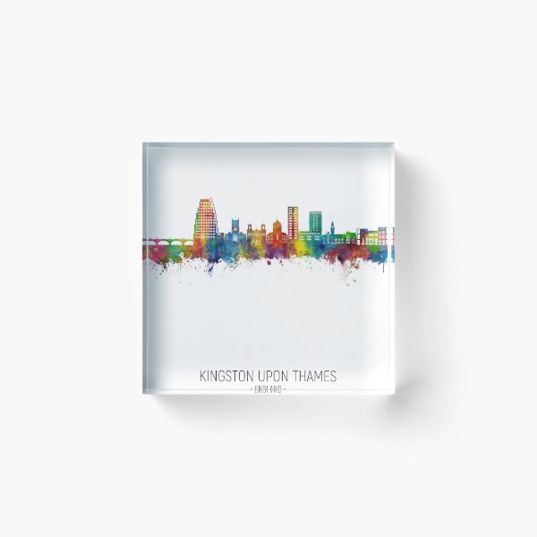 Item preview, Kingston upon Thames England Skyline designed and sold by ArtPrints.
