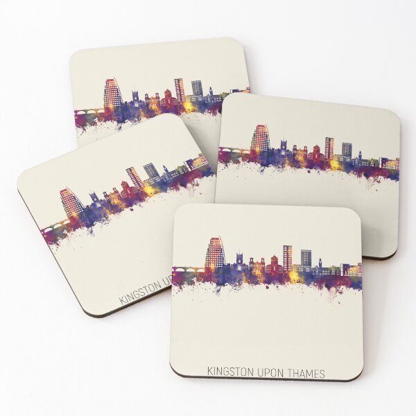 Item preview, Kingston upon Thames England Skyline designed and sold by ArtPrints.