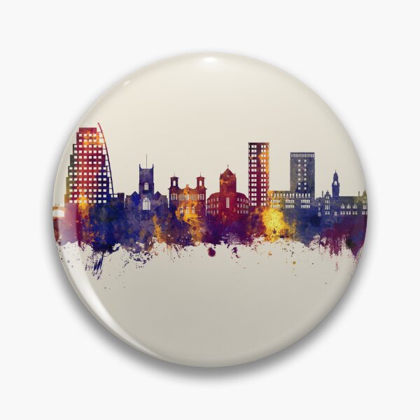 Item preview, Kingston upon Thames England Skyline designed and sold by ArtPrints.