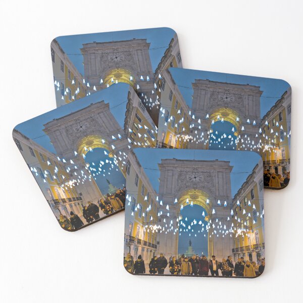 Item preview, Augusta street at night during Christmas season designed and sold by AngeloDeVal.