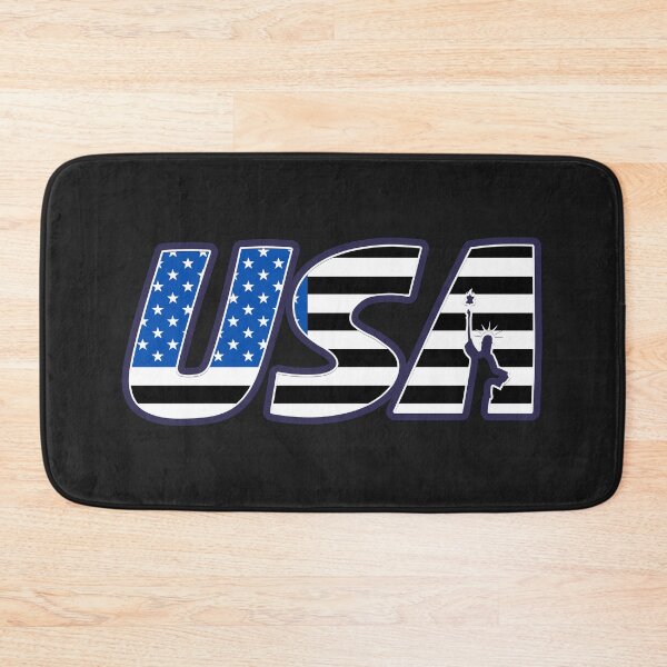 Item preview, USA American Flag Thin Blue Line designed and sold by fouzy.