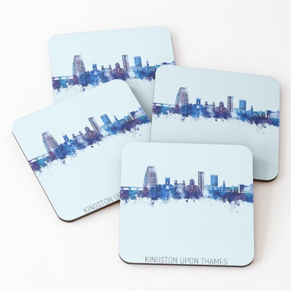 Item preview, Kingston upon Thames England Skyline designed and sold by ArtPrints.