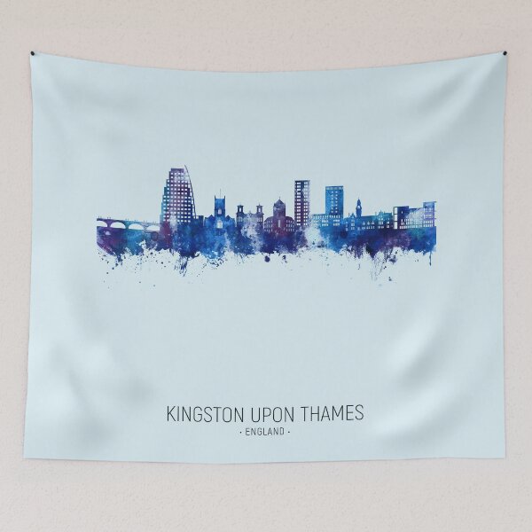 Item preview, Kingston upon Thames England Skyline designed and sold by ArtPrints.