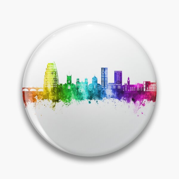 Item preview, Kingston upon Thames England Skyline designed and sold by ArtPrints.