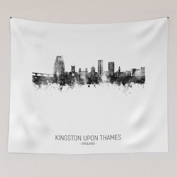 Item preview, Kingston upon Thames England Skyline designed and sold by ArtPrints.