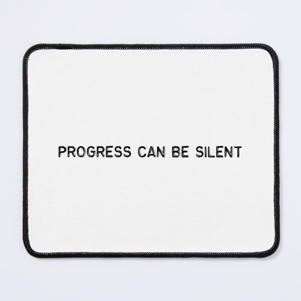 Item preview, Progress can be silent (black) designed and sold by didijuca.