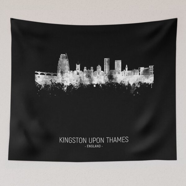 Item preview, Kingston upon Thames England Skyline designed and sold by ArtPrints.