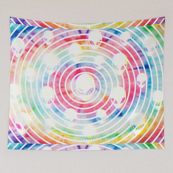 Aperçu de l'œuvre 65 MCMLXV Alien Vortex Tie-Dye Motif créée et vendue par 65 MCMLXV.