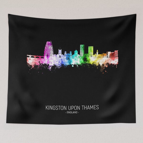 Item preview, Kingston upon Thames England Skyline designed and sold by ArtPrints.