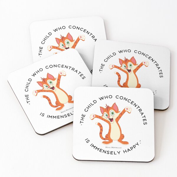 Item preview, Montessori quote The child who concentrates is immensely happy designed and sold by TeyMank.