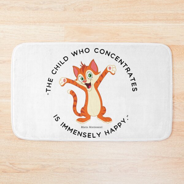 Item preview, Montessori quote The child who concentrates is immensely happy designed and sold by TeyMank.