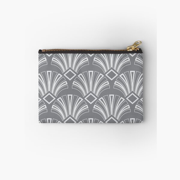 Item preview, Silver Gray Gatsby Art Deco Pattern Background Design	 designed and sold by Angela Cini.