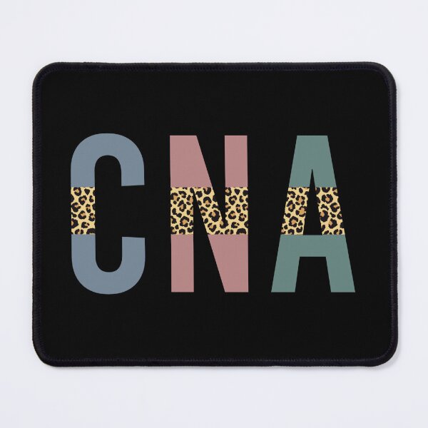 Item preview, CNA Certified Nursing Assistant | Gifts for CNA | CNA Cheetah print typography designed and sold by Violet Treasures.