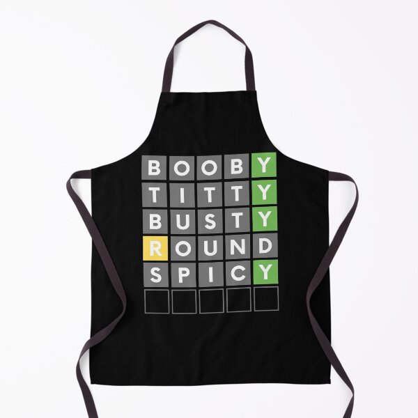 Item preview, FUNNY WORD GAME BOOBY TITTY BUSTY ROUND SPICY designed and sold by appareltolove.