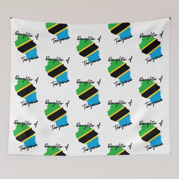 Item preview, Daughter of Tanzania Map Flag designed and sold by NovawayDirect.