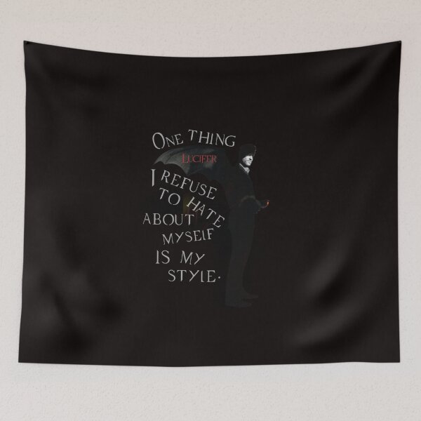 Item preview, Lucifer's Confidence Quote Fan Art designed and sold by SeriesFilQuotes.