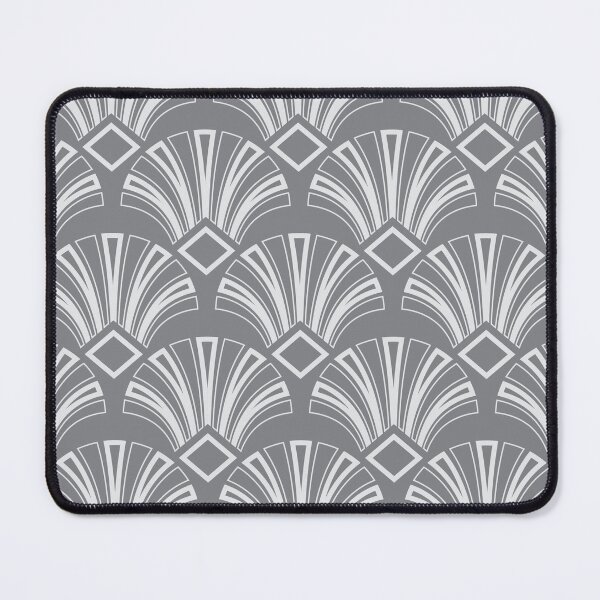 Item preview, Silver Gray Gatsby Art Deco Pattern Background Design	 designed and sold by Angela Cini.
