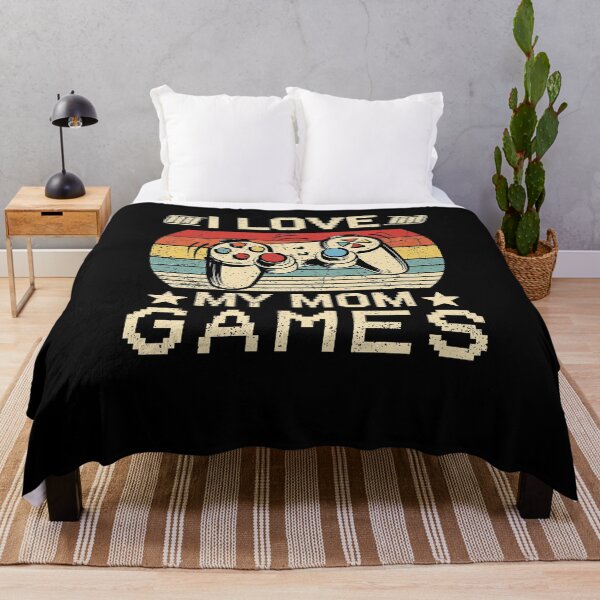 Item preview, I Love My Mom Games Funny Gamer Vintage Valentines day Gift, Funny Vintage Quote Valentines Gifts For Gamers designed and sold by Rachiirt.