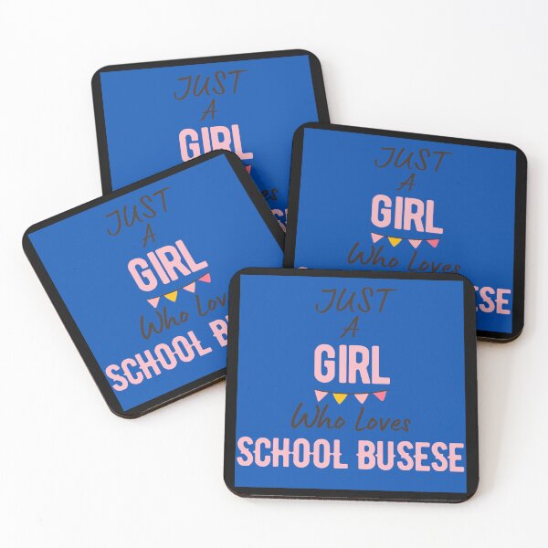 Item preview,  JUST A Girl WHO LOVES SCHOOL BUSES designed and sold by Innovational.