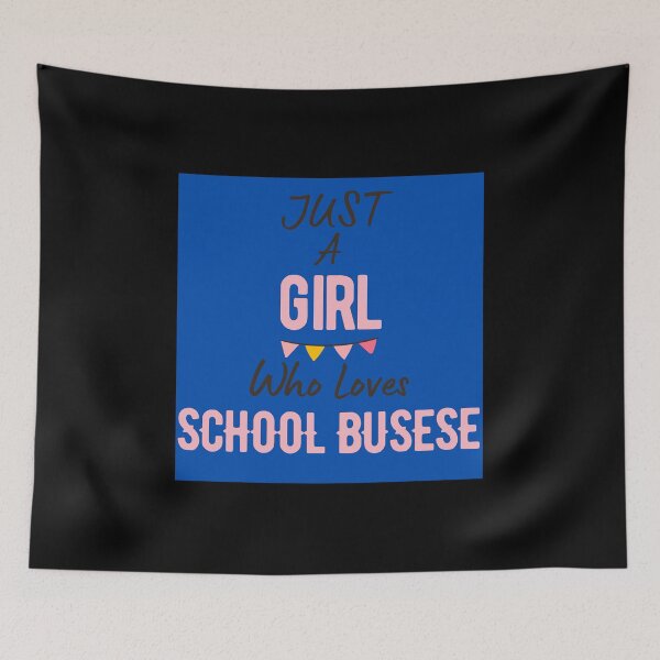 Item preview,  JUST A Girl WHO LOVES SCHOOL BUSES designed and sold by Innovational.