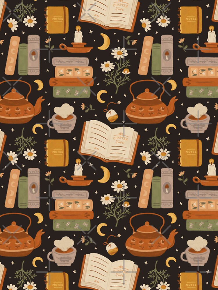 All I Need Is Books & Cats Bookish Book & Cat Lover Pattern Wallpaper by  GrandeDuc | Society6