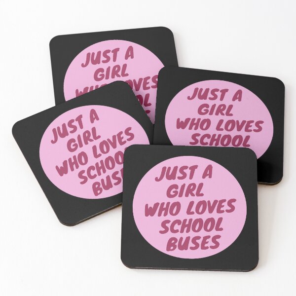 Item preview,  JUST A Girl WHO LOVES SCHOOL BUSES designed and sold by Innovational.