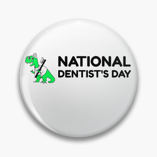 Item preview, T-Rex Dinosaur National Dentist's Day  designed and sold by mrkedi123.