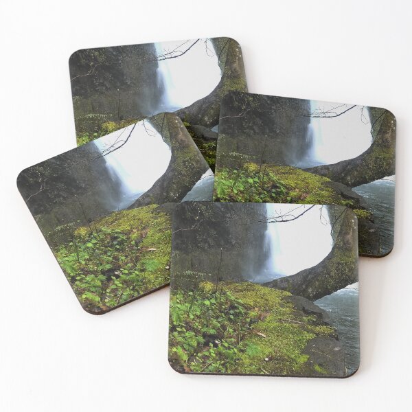 Item preview, waterfall and moss covered rocks   designed and sold by Zen's art shop.