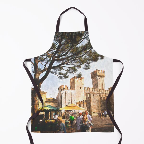 Item preview, Sirmione Scaliger Castle with artistic filter designed and sold by Violaman.