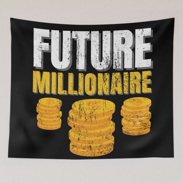 Item preview, Future Millionaire Gold distressed designed and sold by KingsManKind.