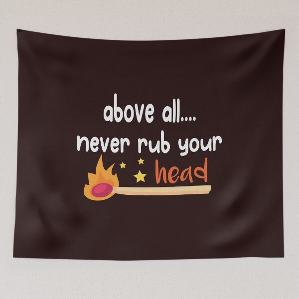 Item preview, Mother Joke Never Rub Your Head matches joke designed and sold by titimata.