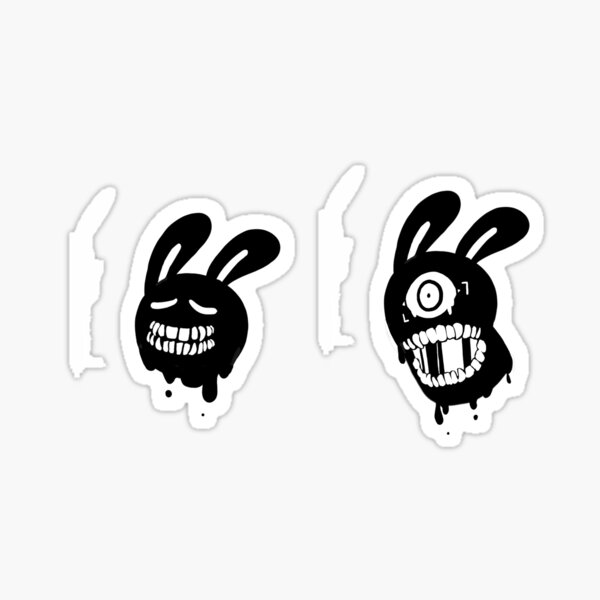 glitch trap head Sticker by WaterField