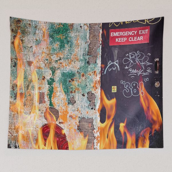 Item preview, Emergency Exit, Keep Clear, New York City  designed and sold by eleonoraingrid.