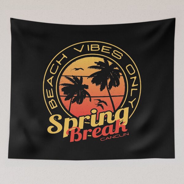 Item preview, Spring Break Beach Vibes Only Cancun Mexico designed and sold by TKsTees.