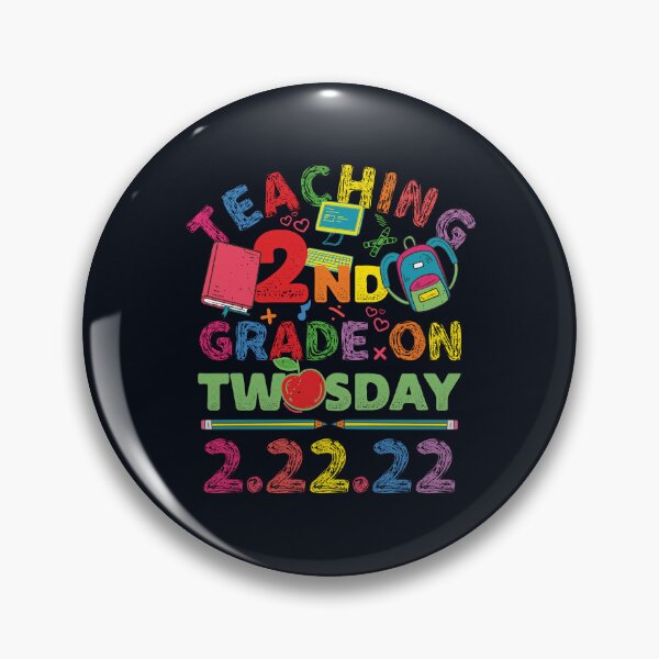 Item preview, Memorable Day of the Year TEACHING 2ND GRADE ON TWOSDAY 2.22.22 Colorful Funny 2nd Grade Teacher, Home School, 2 22 222, Tuesday Twosday Commemorative, 22222 Souvenir designed and sold by zenturtlemerch.