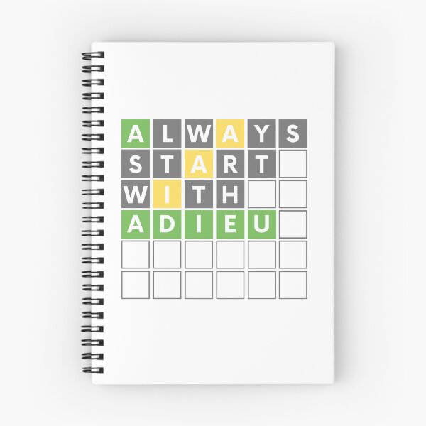 Item preview, FUNNY WORD GAME ALWAYS START WITH ADIEU designed and sold by appareltolove.