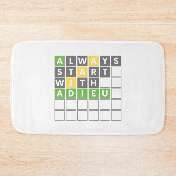 Item preview, FUNNY WORD GAME ALWAYS START WITH ADIEU designed and sold by appareltolove.